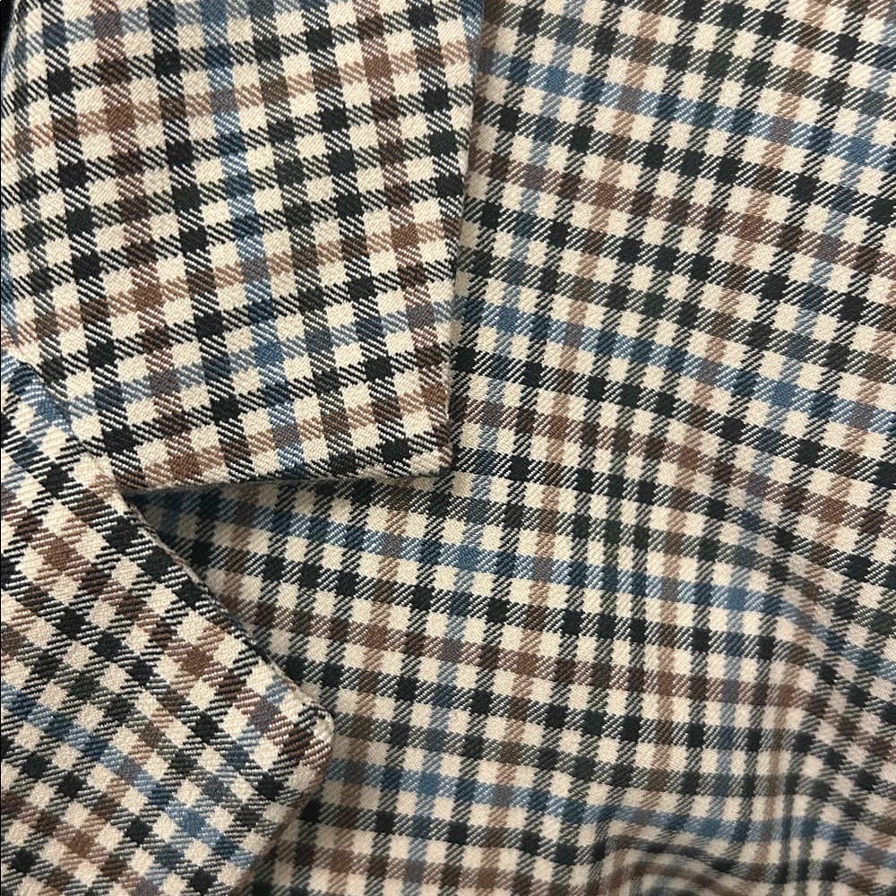 Tailored Houndstooth Single-Button Blazer - Neutr… - image 2